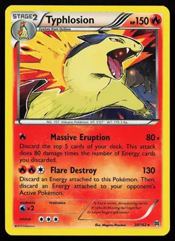 Typhlosion 20/162 Holo Rare BREAKthrough Pokemon Card - Image 1