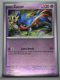 Zacian 045/094 Reverse Holo Phantasmal Flames - Image 1
