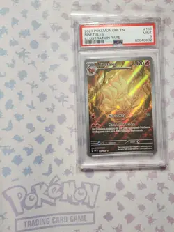 2023 Pokemon Obsidian Flames Ninetales Illustration Rare #199 PSA MINT 9 - Image 3