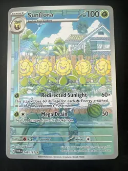 Sunflora 169/167 Pokemon Twilight Masquerade Illustration Rare NM - Image 1