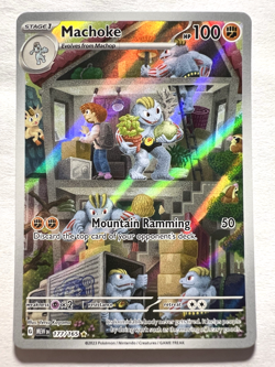 Pokemon TCG Machoke Scarlet & Violet 151 Illustration Rare 177/165 (#2) - Image 1