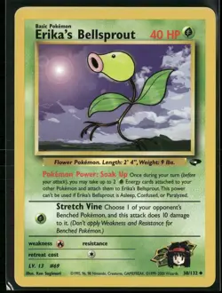 Erika's Bellsprout 38/132 Uncommon Gym Challenge Pokemon Near Mint - Image 1