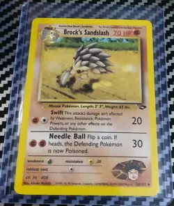 NM Brock's Sandslash 36/132 Gym Challenge Base Non Holo Original Pokemon WotC - Image 1