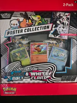 Pokemon Black Bolt and White Flare Binder + Poster Collection Sam's Club Bundles - Image 3