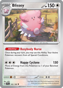 🔥 BLISSEY 145/198 UNCOMMON SCARLET & VIOLET POKEMON NM/M CHIBI 🔥 - Image 1