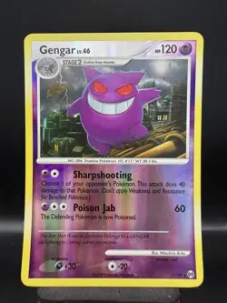 Pokemon Gengar 17/99 Rare Platinum Arceus Reverse Holo NM - Image 1