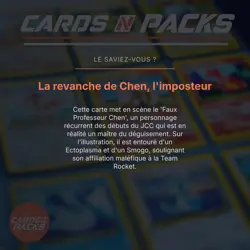 Carte Pokemon La revanche de Chen, l'imposteur 76/82 Team Rocket Edition 1 PSA 9 - Image 4