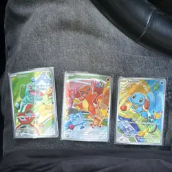 Pokemon TCG First Partner Illustration Collection Series 1 GEN 1 Starters Set - Image 1