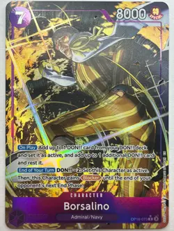 Borsalino (Alt Art) R OP16-073 - The Time of Battle - One Piece TCG - Image 1