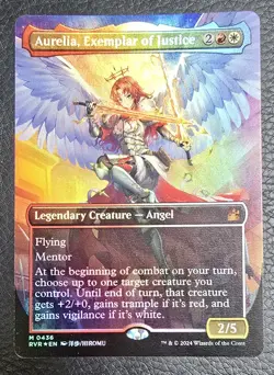 Aurelia, Exemplar of Justice (Anime Borderless) Ravnica Remastered Foil MTG NM - Image 1