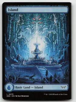 MTG Island (0273) - Full Art L Duskmourn: House of Horror 273 LP - Image 1