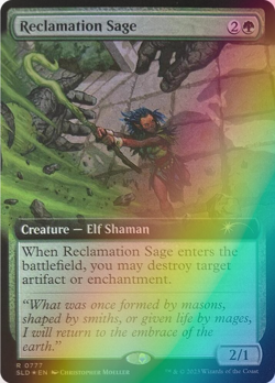 MTG - Reclamation Sage - Foil Extended Art - SLD 0777 - Secret Lair - Rare - Image 1