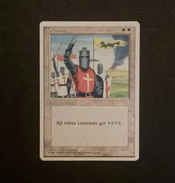 MTG Cruzade Crusades Enchantment 4th Edition 1995 Near Mint Magic The Gathering - Image 1