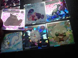 Pokemon Wafer Promo Holo Sticker x9 Gengar Rhydon etc #4668 - Image 3
