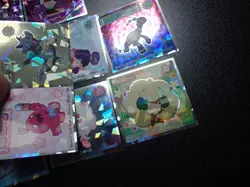 Pokemon Wafer Promo Holo Sticker x9 Gengar Rhydon etc #4668 - Image 4