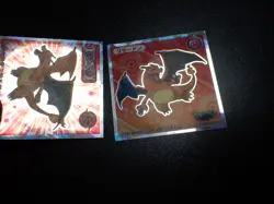 Pokemon Wafer Promo Holo Sticker Charizard x2 #5704 - Image 5