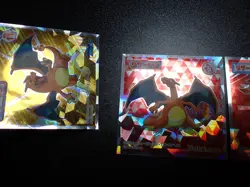 Pokemon Wafer Promo Holo Sticker Charizard x3 #5705 - Image 2