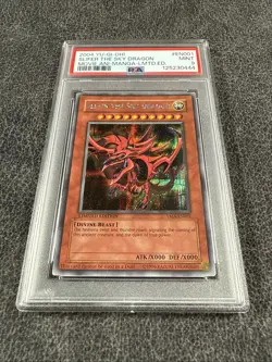 Slifer the Sky Dragon YMA-EN001 2004 Yugioh! The Movie Ani-Manga God Card PSA 9 - Image 4