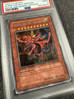Slifer the Sky Dragon YMA-EN001 2004 Yugioh! The Movie Ani-Manga God Card PSA 9 - Image 5