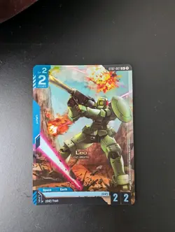 Gundam Card Game ST02 Wings of Advance ST02-007 C+ Leo - Image 1