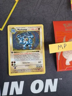 Pokemon Card Machamp Base 8/102 Holo 1st Edition Shadowless Rare 155🔥MP🔥 - Image 1