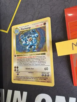 Pokemon Card Machamp Base 8/102 Holo 1st Edition Shadowless Rare 155🔥MP🔥 - Image 3
