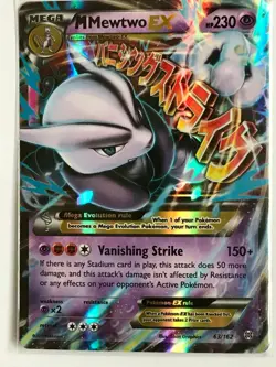 MEGA Mewtwo EX ULTRA RARE 63/162 XY Breakthrough Pokemon TCG Card HOLO NM 2016 - Image 1