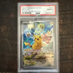 Pikachu 027 Sv: Scarlet & Violet Promo Cards Holo PSA 10 - Image 1