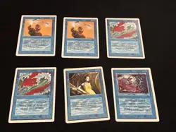 Mtg Unlimited Blue Lot-3 Cards Air Elemental,Twiddle. Played - Image 4