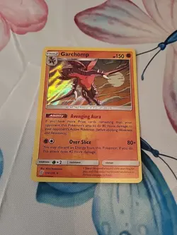 Garchomp 114/236 Sun & Moon Unified Minds Holo Pokemon Card - NM - Image 1