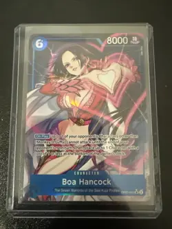 One Piece Card Game Boa Hancock OP07-051 SR Alt Art Parallel English - Image 1