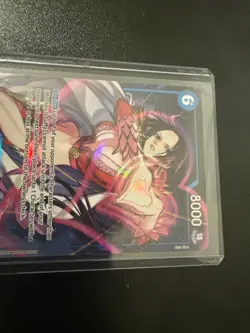 One Piece Card Game Boa Hancock OP07-051 SR Alt Art Parallel English - Image 3