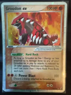 Pokemon TCG: Groudon ex - 93/100 Crystal Guardians Holo - HP/DMG - Image 1