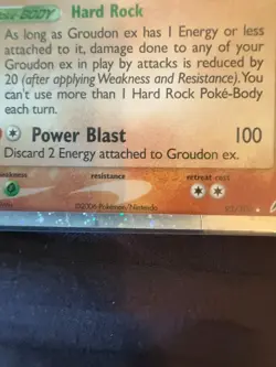 Pokemon TCG: Groudon ex - 93/100 Crystal Guardians Holo - HP/DMG - Image 5
