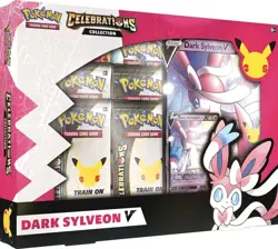Pokemon TCG - Celebrations DARK SYLVEON V Box Collection - ENGLISH Damaged - Image 1
