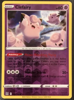 Pokemon - Clefairy 062/196 Reverse Holo Lost Origins NM/M New - Image 1