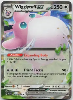Wigglytuff ex 040/165 Double Rare 151 Pokemon Holo Near Mint - Image 1