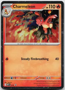 Charmeleon (Cosmos Holo) 079 Holo Promo ME: Mega Evolution Promo Pokemon Holo NM - Image 1