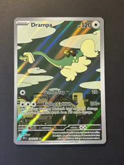 Pokemon TCG Drampa Full Art Holo Card 184/162 Temporal Forces Illustration Rare - Image 1