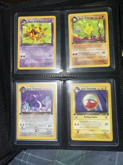 Vintage Pokemon Binder with 1st Edition Cards Lot of 53 Pokemon Cards NM 1999 - Image 1