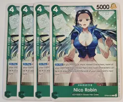 OP09-033 Nico Robin Common - One Piece TCG - English Playset X4 - Image 1
