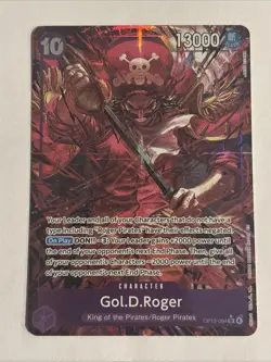 Gol D. Roger OP13-064 Alt Art Carrying On His Will One Piece Tcg Sr Foil Holo - Image 1