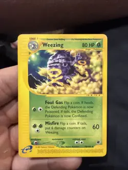 Pokemon TCG Expedition Weezing Card 70/165 Non-Holo Rare - Image 1