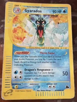Pokemon Card-Gyarados-H10/H32-Holo-NoCrystal-Skyridge-ENG-Played - Image 1
