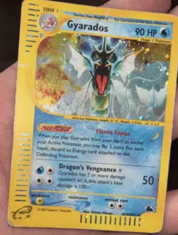 Pokemon Card-Gyarados-H10/H32-Holo-NoCrystal-Skyridge-ENG-Played - Image 5