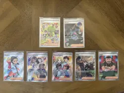 Pokemon Full Art Trainer Cards Lot of 7, Paldean fates, Cards In Description - Image 1