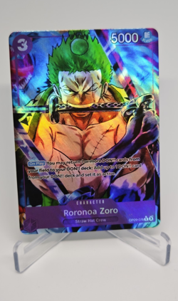 One Piece Card Game Roronoa Zoro OP09-076 R Alt Art Foil EN Proxy Card!!! - Image 1