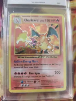 Pokemon Karte Card Charizard Glurak Volutions XY Holo Base Set PGS PSA 9 - Image 3