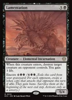 Lamentation - #10 - Commander: Lorwyn Eclipsed - NM MTG - Image 1
