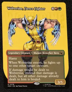 Wolverine, Fierce Fighter (Marvel Super Heroes) (Borderless Logo, NM) - Image 1